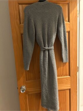 SKIMS | Intimates & Sleepwear | Skims Gray Plush Long Robe With Belt ...